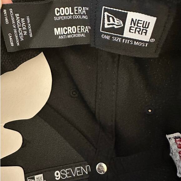 NWT New Era Las Vegas Raiders 2024 NFL Sideline 9Seventy Stretch Snap Hat OS - Picture 6 of 9